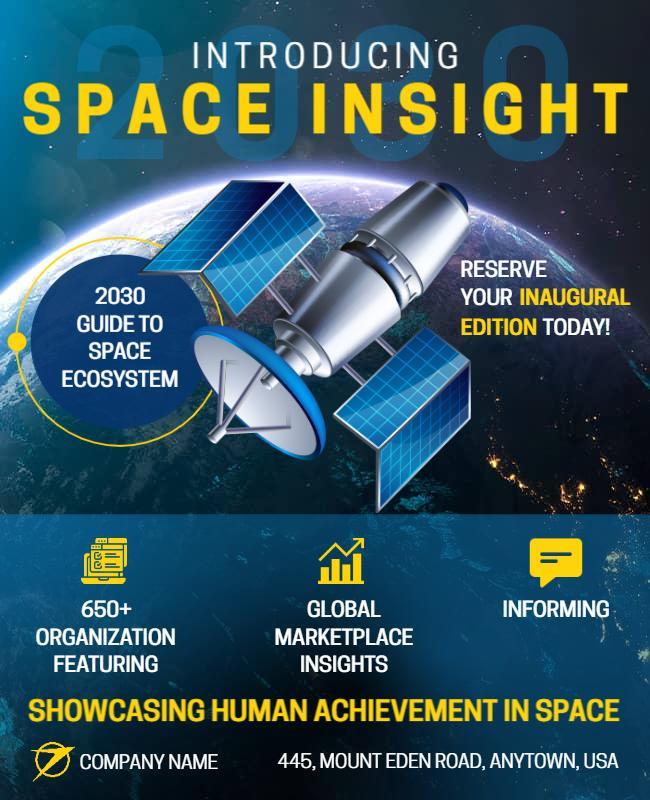 Space Ecosystem Insight Event Flyer Template