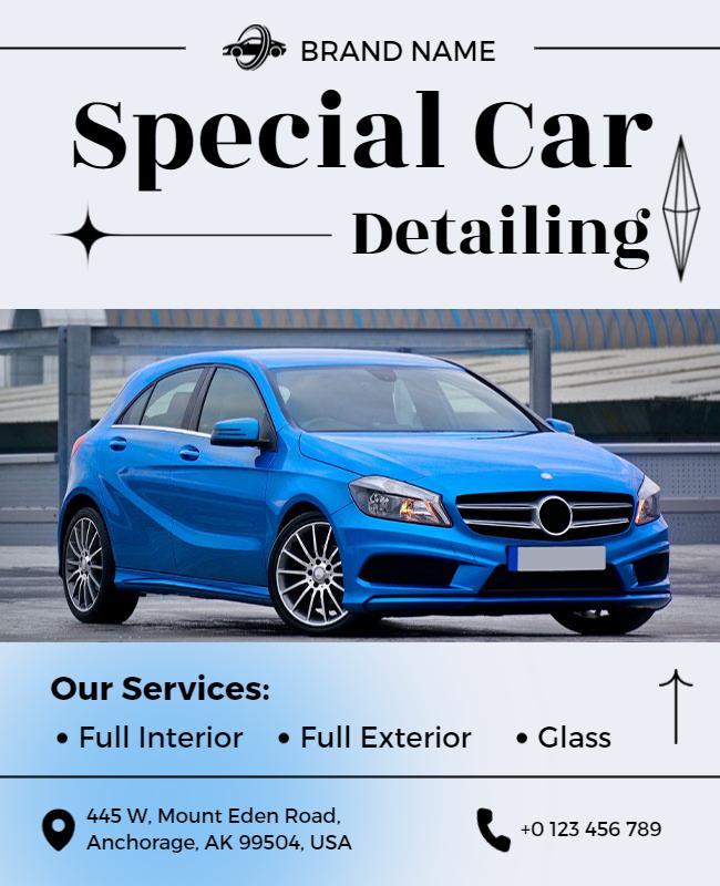 Special Car Detailing Service Flyer Template