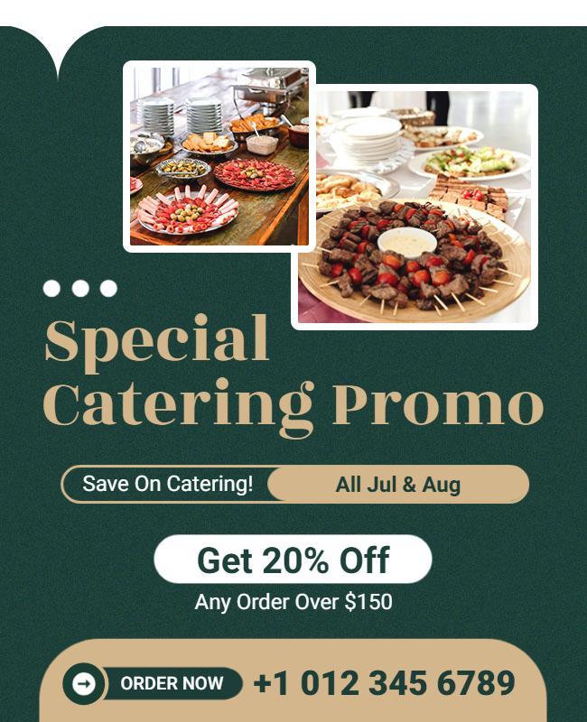 Special Catering Promo Discount Flyer Template