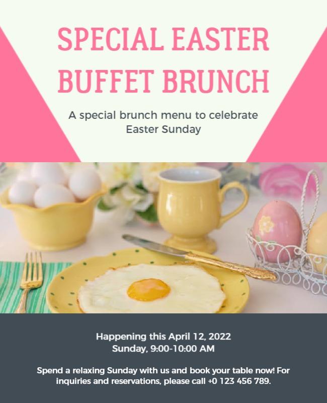 Special Easter Brunch Celebration Flyer Template