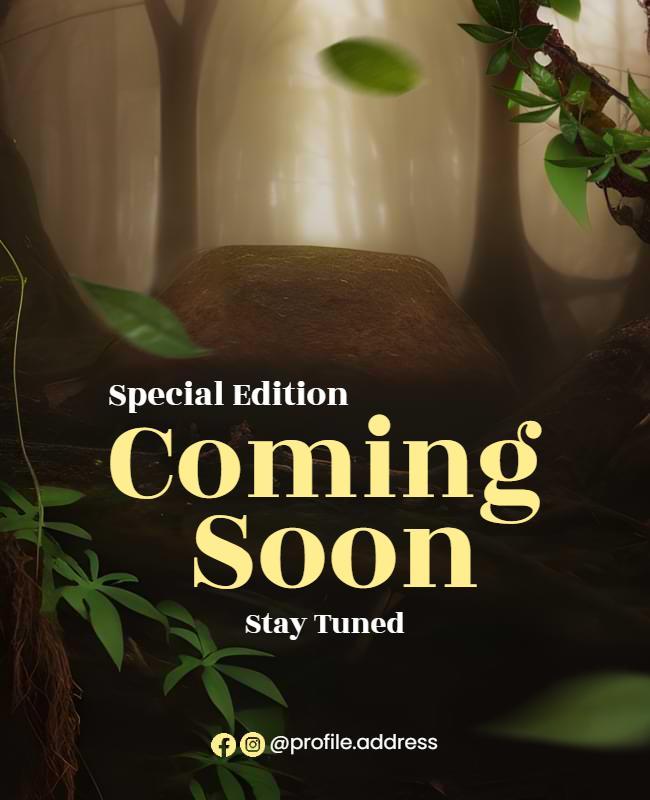 Special Edition Nature Theme Announcement Flyer Template