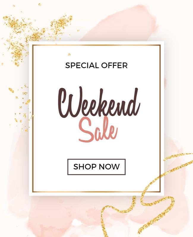 Special Weekend Sale Shop Now Flyer Template