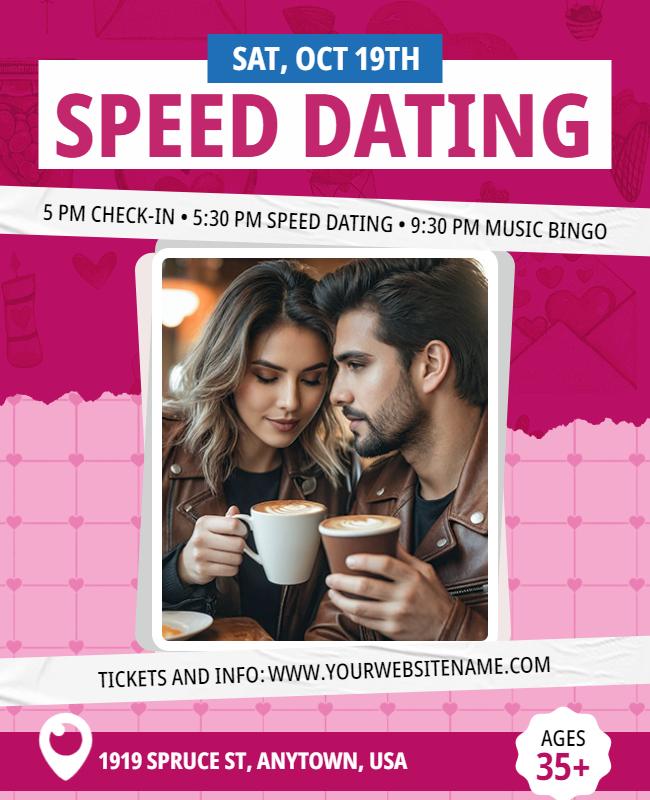 Speed Dating Event Flyer Template