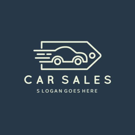Speedy Car Design Representing Quality Car Sales Logo Template