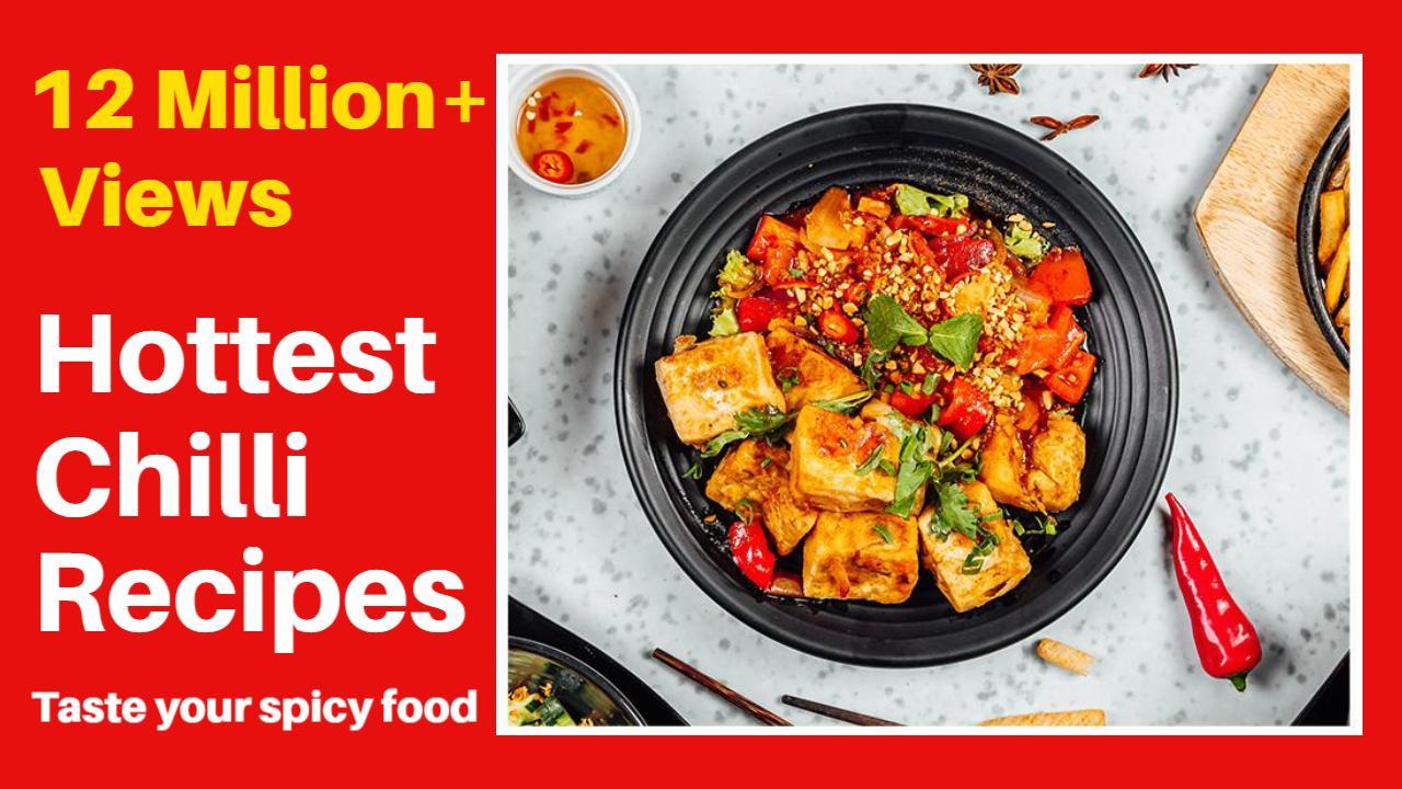 Spicy Chilli Recipes Cooking Food YouTube Thumbnail Template