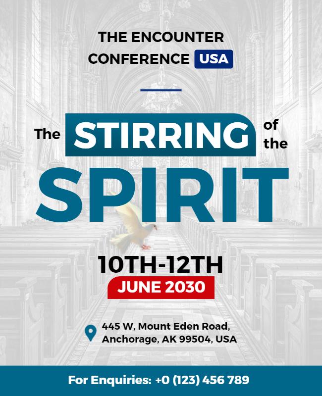 Spiritual Conference Event Flyer Template