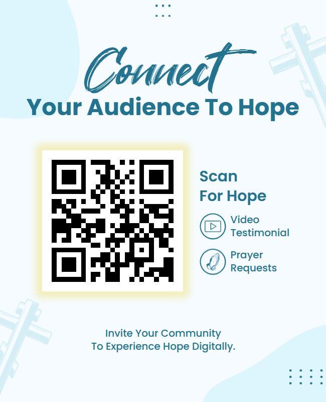 Spiritual Serenity Theme Community Evangelism Connection Flyer Template