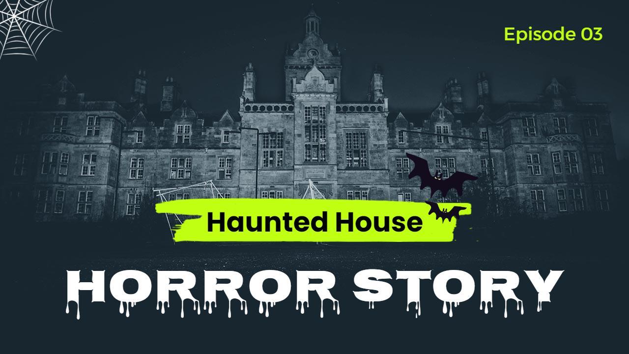 Spooky Haunted House Horror Story YouTube Thumbnail Template