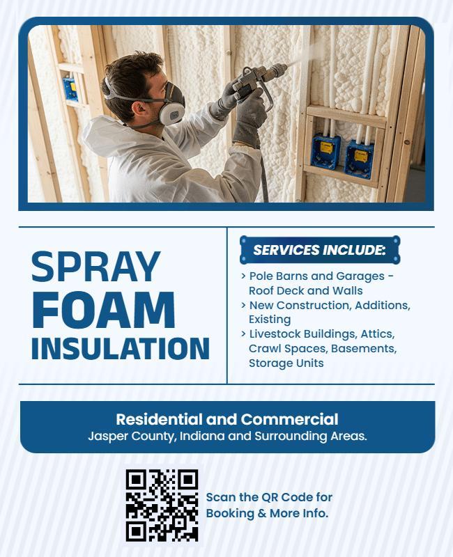 Spray Foam Insulation Services Flyer Template