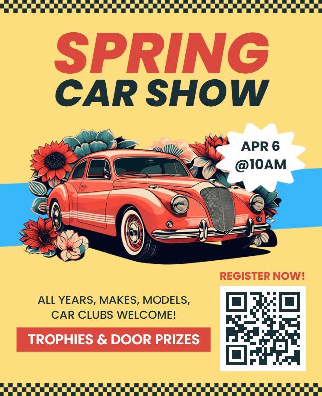 Spring Car Show Event Flyer Template