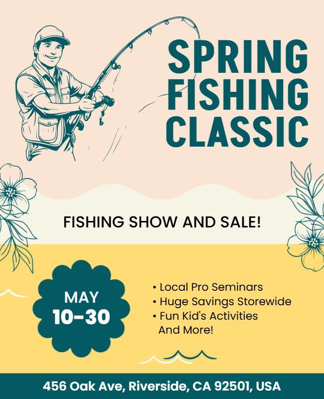 Spring Fishing Classic Event Flyer Template