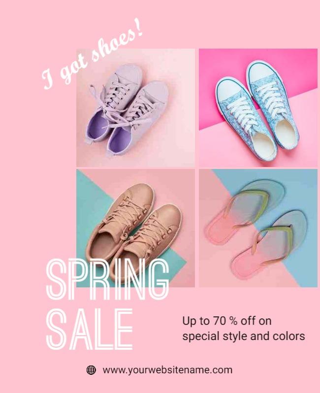 Spring Footwear Sale Flyer Template