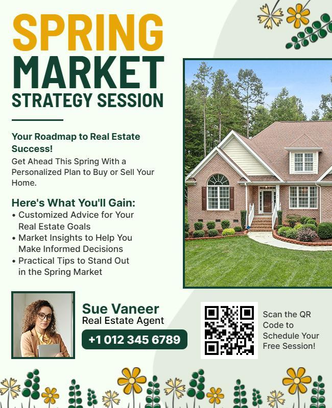 Spring Real Estate Market Strategy Session Flyer Template
