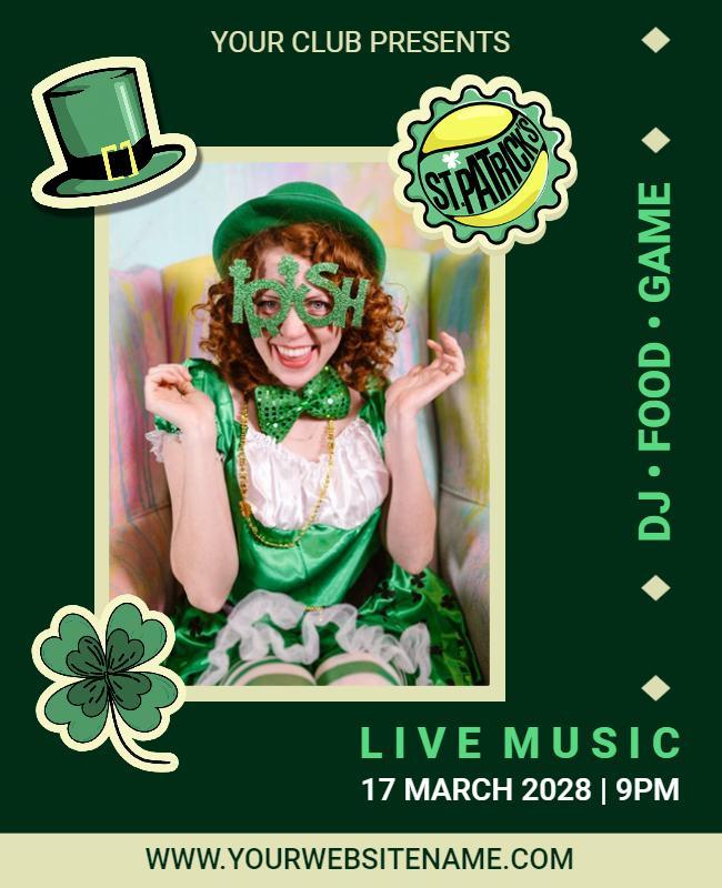 St Patricks Day Celebration Flyer Template