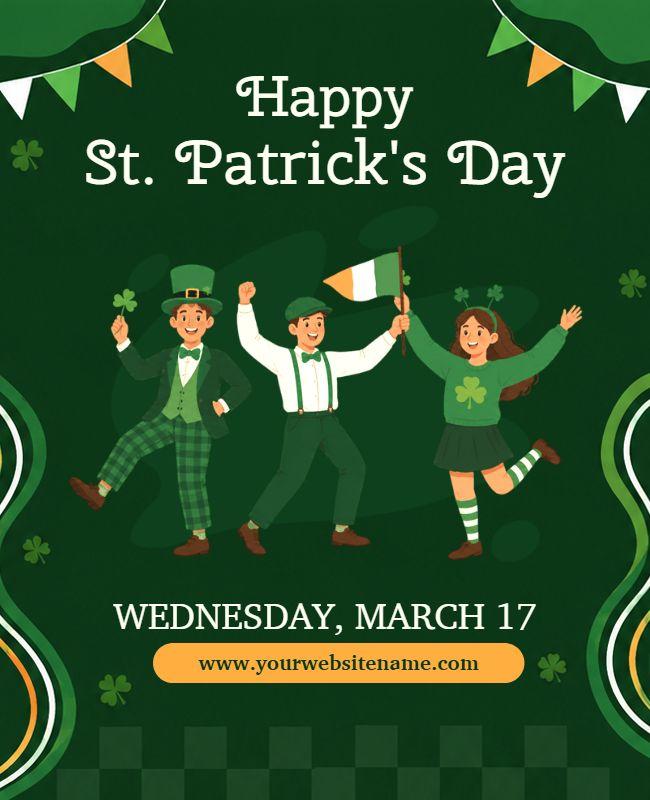 St. Patrick's Day Celebration Poster Template