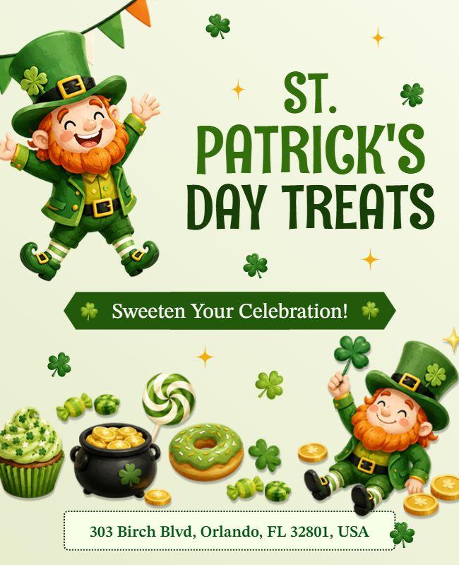 St. Patrick's Day Treats Poster Template