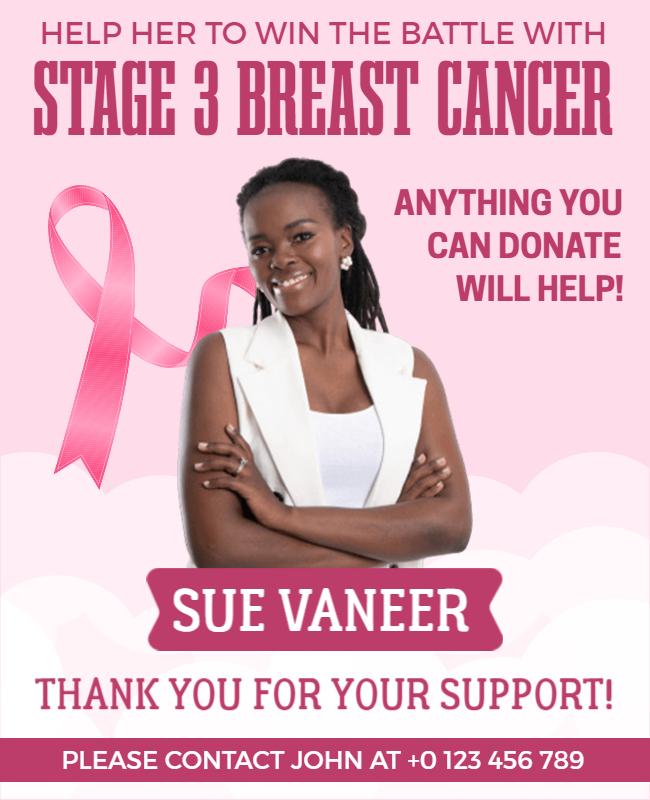 Stage 3 Breast Cancer Flyer Template