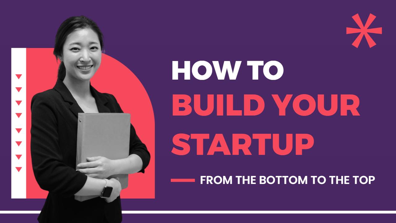 Startup Growth Journey Business YouTube Thumbnail Template