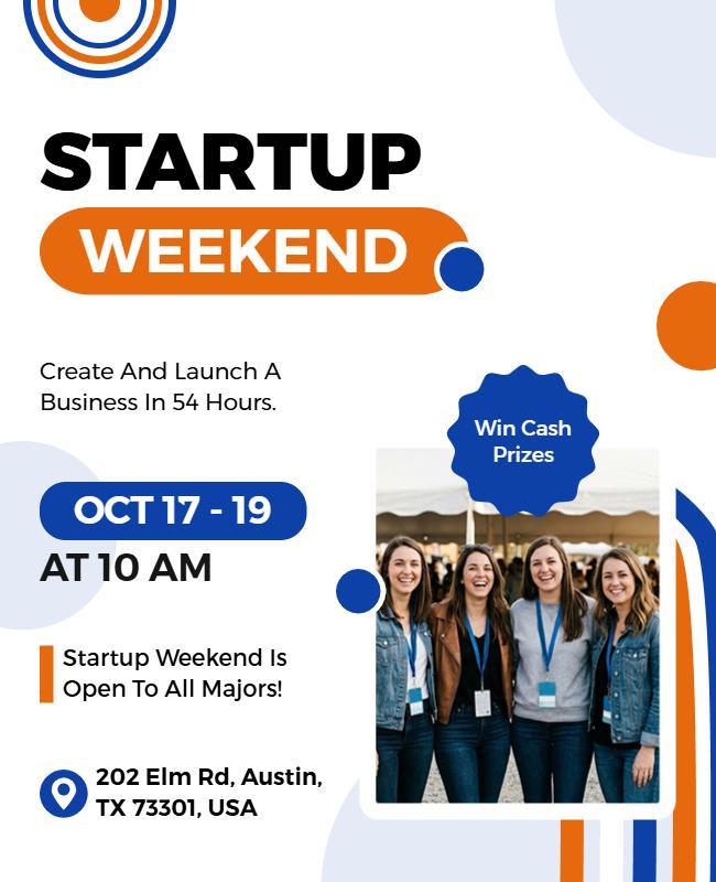 Startup Weekend Event Flyer Template