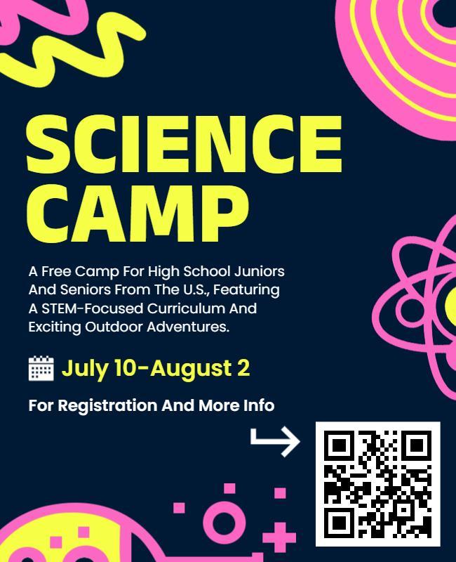 STEM-Focused Outdoor Science Camp Flyer Template