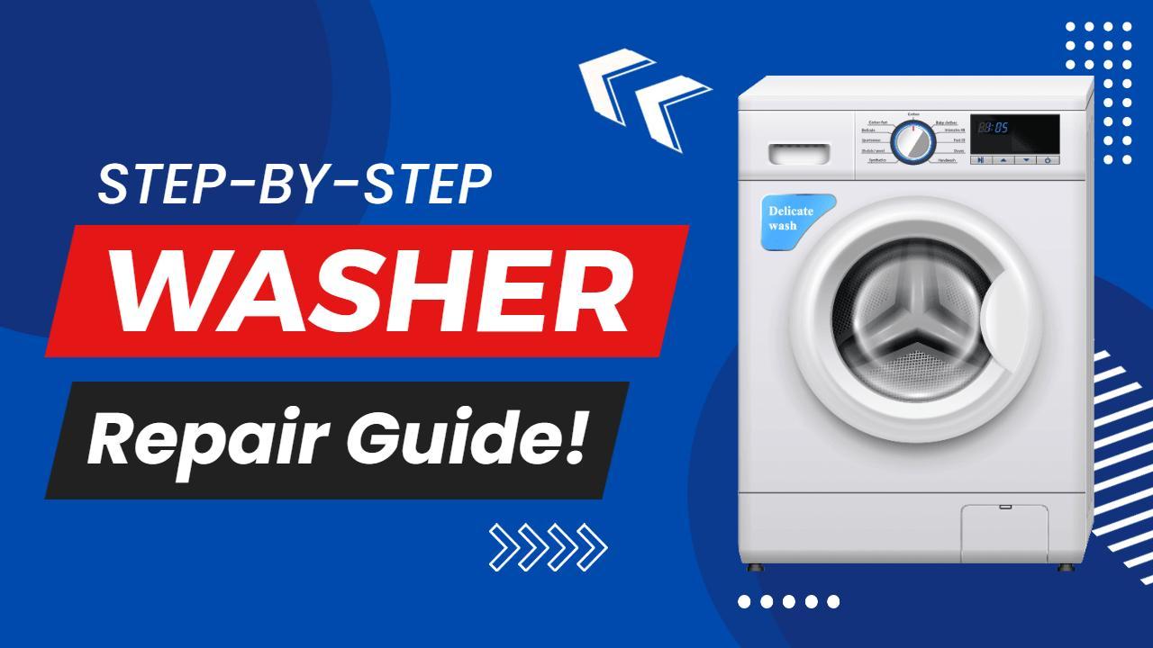 Step-by-Step Washer Repair Techniques Trending YouTube Thumbnail Template
