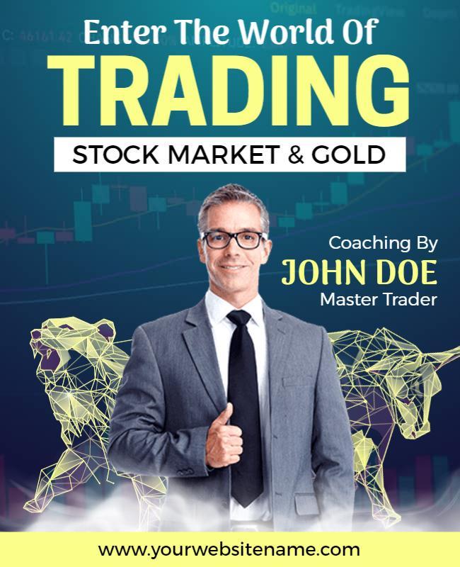 Stock Market Trading Seminar Flyer Template