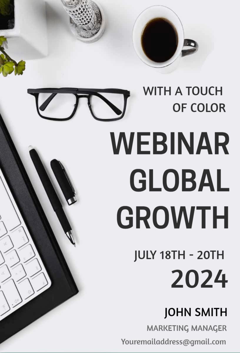 Strategic Global Growth Webinar Business Invitation Template