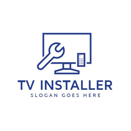 Stream Quality Connections with Professional IPTV Installer Logo Template