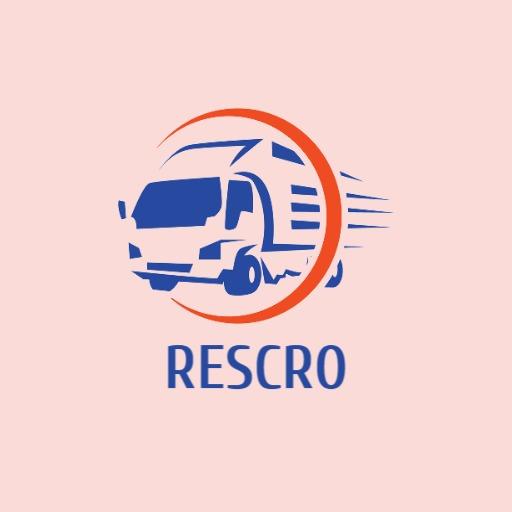 Streamlined Blue Delivery Truck for Logistics Company Logo Template