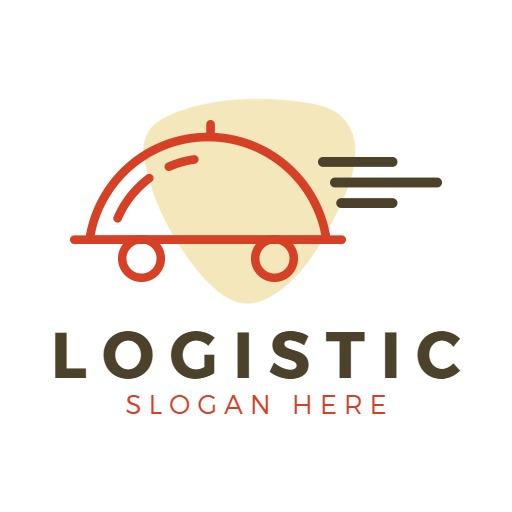 Streamlined Delivery Concept with Modern Logistics Logo Template