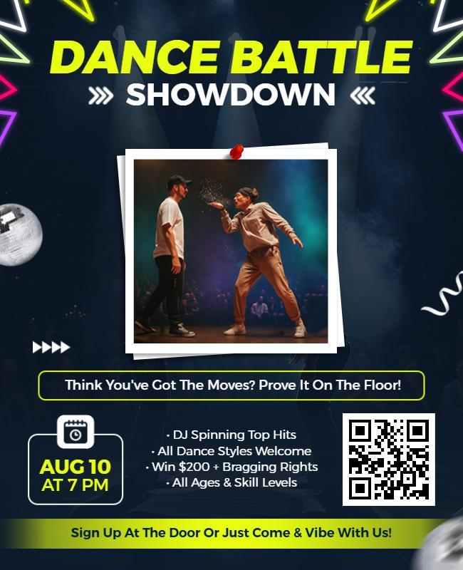 Street Dance Battle Event Flyer Template