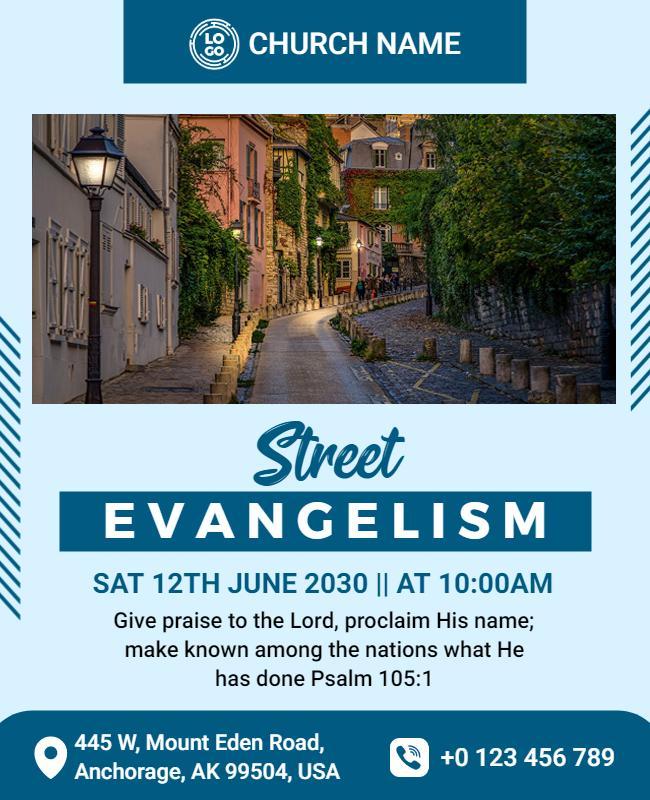 Street Evangelism Event Flyer Template