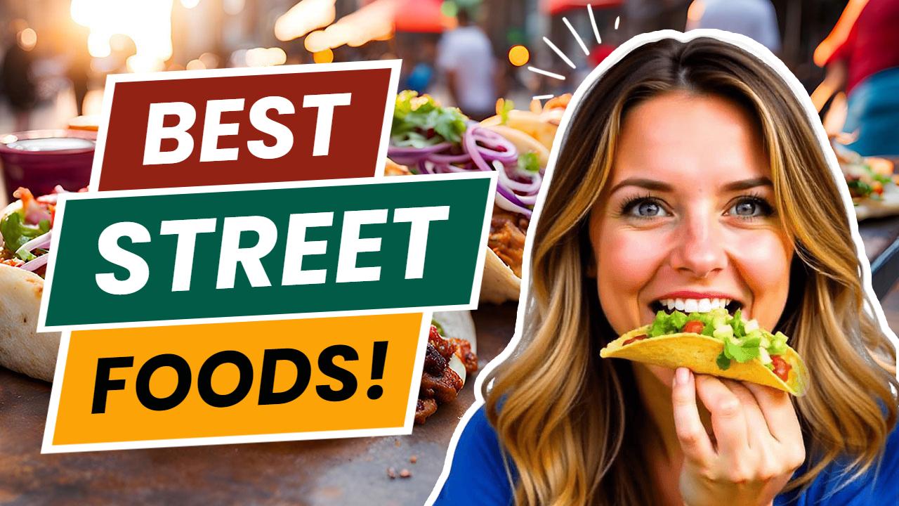 Street Food Tasting Adventure Food YouTube Thumbnail Template