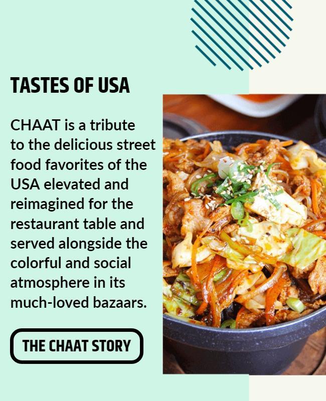 Street Food Usa Culture Flyer Template