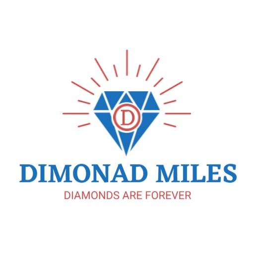 Striking Blue Diamond Design Celebrating Timeless Elegance Logo Template