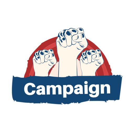 Strong Fist Symbolizing Unity in Social Campaign Logo Template