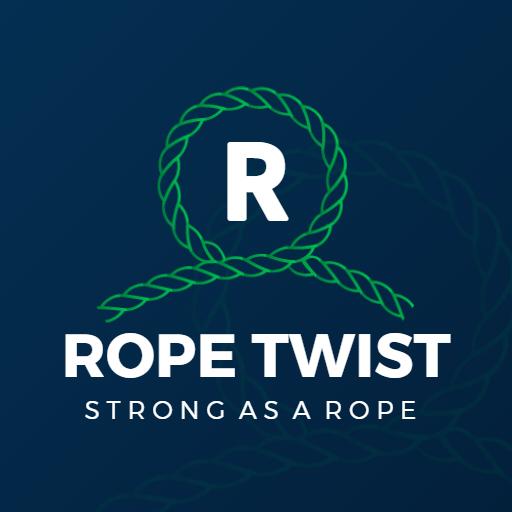 Strong Green Rope Design Emphasizing Durability and Strength Logo Template