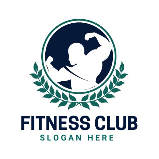 Strong Muscular Design Symbolizing Fitness Club Empowerment Logo Template