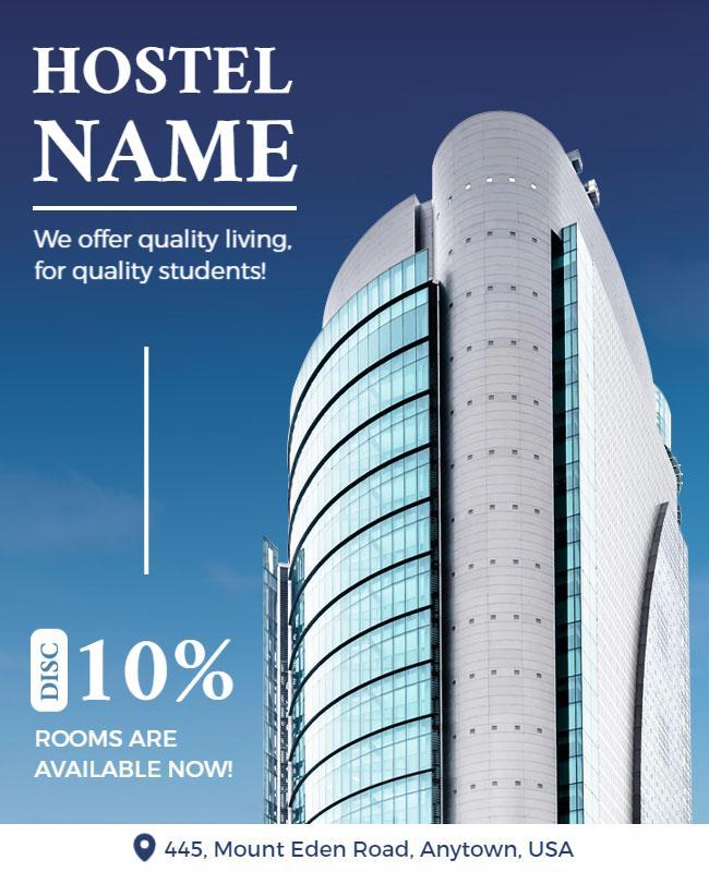Student Accommodation Discount Offer Flyer Template