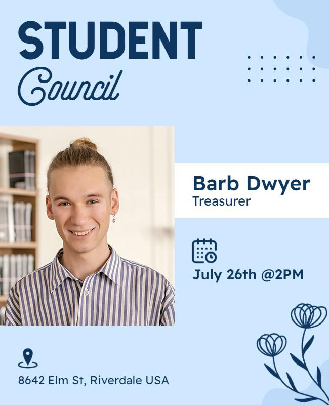 Student Council Election Promotion Flyer Template