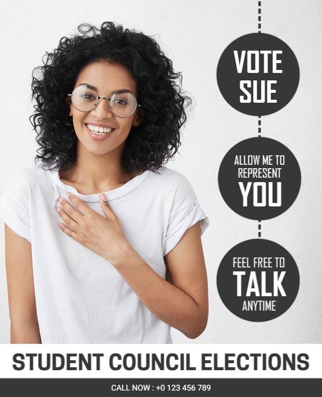 Student Council Elections Campaign Flyer Template