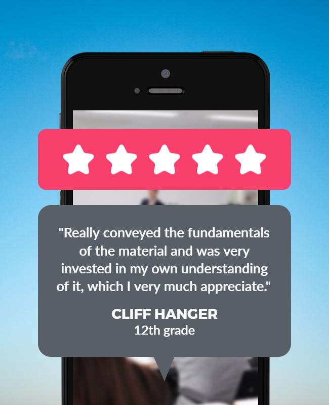 Student Testimonial Mobile Review Flyer Template