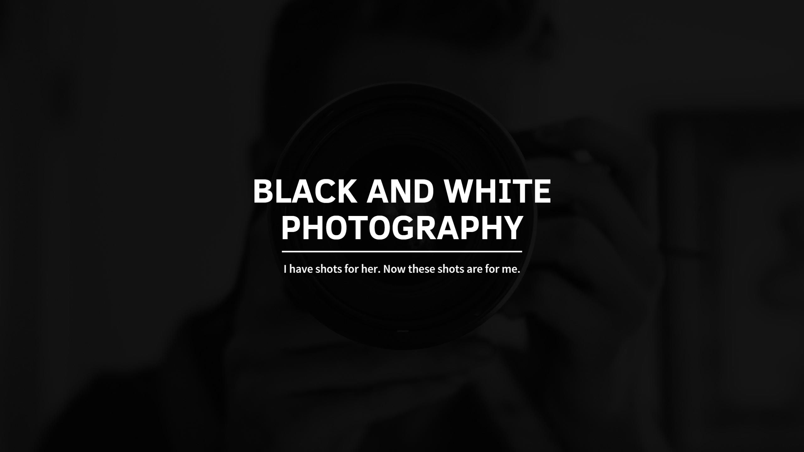 Stunning Black and White Photography Showcase YouTube Banner Template