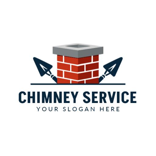 Sturdy Brick Chimney Design for Professional Services Logo Template
