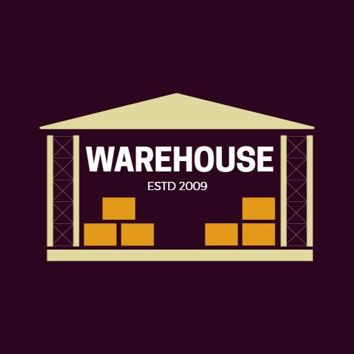 Sturdy Warehouse Structure with Cargo Boxes Featured Logo Template