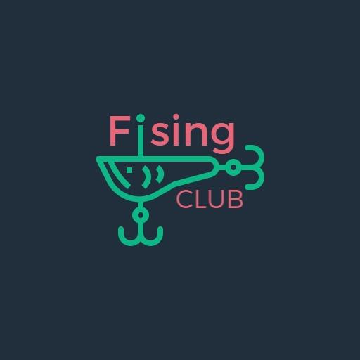 Stylish Aquatic Design Featuring Fishing Club Logo Template