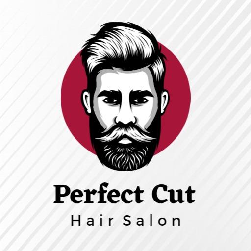 Stylish Barber Shop Logo Featuring a Handsome Mustached Man Logo Template