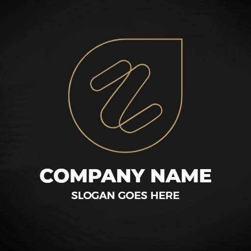 Stylish Black and Gold Z Letter Design for Creative Logo Template