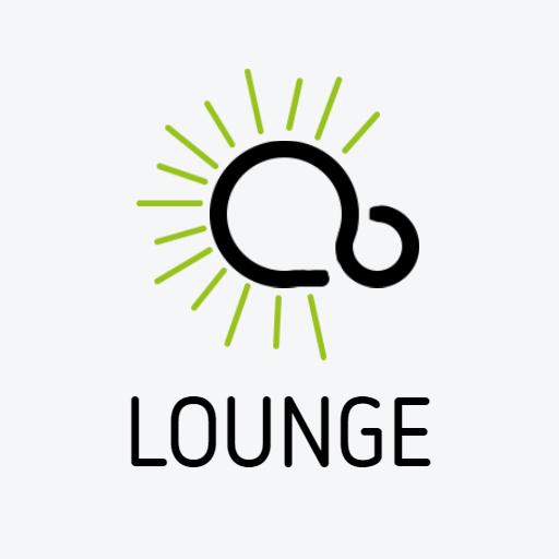 Stylish Black and Green Lounge Design with Sunshine Elements Logo Template