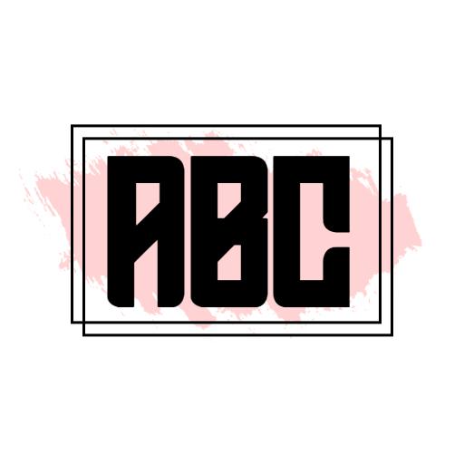 Stylish Black and Pink Design for Letter Monogram Logo Template